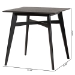 Baxton Studio Leena Mid-Century Modern Black Finished Wood Counter Height Pub Table - BSOLeena-Black-PT