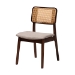 Baxton Studio Dannon Mid-Century Modern Grey Fabric and Walnut Brown Finished Wood 7-Piece Dining Set - BSOCS001C-Walnut/Light Grey-7PC Dining Set