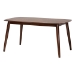 Baxton Studio Dannon Mid-Century Modern Grey Fabric and Walnut Brown Finished Wood 7-Piece Dining Set - BSOCS001C-Walnut/Light Grey-7PC Dining Set