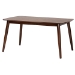 Baxton Studio Darrion Mid-Century Modern Grey Fabric and Walnut Brown Finished Wood 7-Piece Dining Set - BSOCS004C-Walnut/Light Grey-7PC Dining Set