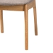 Baxton Studio Dannon Mid-Century Modern Grey Fabric and Ntural Oak Finished Wood 2-Piece Dining Chair Set - BSOCS001C-Natural Oak/Light Grey-DC-2PK