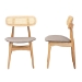 Baxton Studio Tarana Mid-Century Modern Grey Fabric and Natural Oak Finished Wood 2-Piece Dining Chair Set - BSOCS002C-Natural Oak/Light Grey-DC-2PK