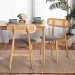 Baxton Studio Tarana Mid-Century Modern Grey Fabric and Natural Oak Finished Wood 2-Piece Dining Chair Set - BSOCS002C-Natural Oak/Light Grey-DC-2PK