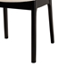 Baxton Studio Dannon Mid-Century Modern Cream Fabric and Black Finished Wood 2-Piece Dining Chair Set - BSOCS001C-Black/Cream-DC-2PK