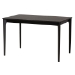 Baxton Studio Tarana Mid-Century Modern Cream Fabric and Black Finished Wood 5-Piece Dining Set - BSOCS002C-Black/Cream-5PC Dining Set
