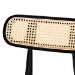 Baxton Studio Tarana Mid-Century Modern Cream Fabric and Black Finished Wood 5-Piece Dining Set - BSOCS002C-Black/Cream-5PC Dining Set
