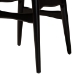 Baxton Studio Tarana Mid-Century Modern Cream Fabric and Black Finished Wood 7-Piece Dining Set - BSOCS002C-Black/Cream-7PC Dining Set