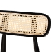 Baxton Studio Tarana Mid-Century Modern Cream Fabric and Black Finished Wood 2-Piece Dining Chair Set - BSOCS002C-Black/Cream-DC-2PK
