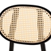 Baxton Studio Darrion Mid-Century Modern Cream Fabric and Black Finished Wood 2-Piece Dining Chair Set - BSOCS004C-Black/Cream-DC-2PK