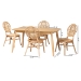 Baxton Studio Iris Modern Bohemian Natural Brown Rattan 5-Piece Dining Set - BSOKYG016C-Natural-5PC Dining Set