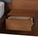 Baxton Studio Eliana Mid-Century Modern Transitional Grey Fabric and Ash Walnut Finished Wood King Size Platform Storage Bed with Built-In Nightstands - BSOMG0086-Dark Grey/Ash Walnut-King