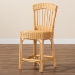 bali & pari Barito Modern Bohemian Natural Rattan Counter Stool - BSOBarito-Rattan-CC