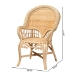 bali & pari Ratu Modern Bohemian Natural Brown Rattan Accent Chair - BSORatu-Rattan-AC