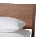 Baxton Studio Salvatore Mid-Century Modern Walnut Brown Finished Wood Queen Size Platform Bed - BSOSW8521-Walnut-Queen