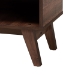 Baxton Studio Paricia Mid-Century Modern Walnut Brown Finished Wood Shoe Cabinet - BSOSESC70340WI-CLB-Shoe Cabinet