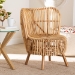 bali & pari Nagoya Modern Bohemian Natural Rattan Wide Seat Lounge Chair - BSONagoya-Medium-Rattan-Lounge Chair