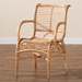 bali & pari Seminyak Modern Bohemian Natural Rattan Lounge Chair - BSOSeminyak-Rattan-Lounge Chair