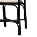 bali & pari Miranda Modern Bohemian Two-Tone Black and Natural Brown Rattan Counter Stool - BSOMiranda-Rattan-CS