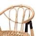bali & pari Cyntia Modern Bohemian Natural Brown Rattan Counter Stool - BSOCyntia-Rattan-CS