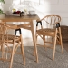 bali & pari Cyntia Modern Bohemian Natural Brown Rattan Counter Stool - BSOCyntia-Rattan-CS