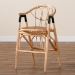 bali & pari Cyntia Modern Bohemian Natural Brown Rattan Counter Stool - BSOCyntia-Rattan-CS