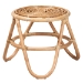 bali & pari Jacinda Modern Bohemian Natural Brown Rattan End Table - BSODC785-Rattan-ET