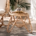 bali & pari Jacinda Modern Bohemian Natural Brown Rattan End Table - BSODC785-Rattan-ET