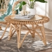 bali & pari Elani Modern Bohemian Natural Rattan Coffee Table - BSODC8012-Rattan-CT