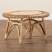 bali & pari Elani Modern Bohemian Natural Rattan Coffee Table - BSODC8012-Rattan-CT