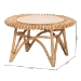 bali & pari Elani Modern Bohemian Natural Rattan Coffee Table - BSODC8012-Rattan-CT