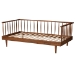 Baxton Studio Matilda Mid-Century Modern Ash Walnut Finished Wood Twin Size Daybed - BSOMG0091-Ash Walnut-Daybed-Twin