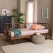 Baxton Studio Matilda Mid-Century Modern Ash Walnut Finished Wood Twin Size Daybed - BSOMG0091-Ash Walnut-Daybed-Twin