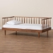 Baxton Studio Matilda Mid-Century Modern Ash Walnut Finished Wood Twin Size Daybed - BSOMG0091-Ash Walnut-Daybed-Twin