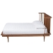 Baxton Studio Flint Mid-Century Modern Ash Walnut Finished Wood King Size Platform Bed - BSOMG0092-Ash Walnut-King