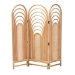 bali & pari Golda Modern Bohemian Natural Brown Rattan Room Divider