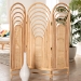 bali & pari Golda Modern Bohemian Natural Brown Rattan Room Divider - BSODW001-Rattan-Natural-RD