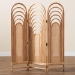bali & pari Golda Modern Bohemian Natural Brown Rattan Room Divider - BSODW001-Rattan-Natural-RD