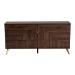 Baxton Studio Graceland Mid-Century Modern Transitional Walnut Brown Finished Wood 6-Drawer Dresser - BSOLV45COD45231WI-CLB-6DW-Dresser