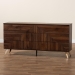 Baxton Studio Graceland Mid-Century Modern Transitional Walnut Brown Finished Wood 6-Drawer Dresser - BSOLV45COD45231WI-CLB-6DW-Dresser