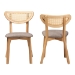 Baxton Studio Dannell Mid-Century Modern Grey Fabric and Natural Oak Finished Wood 2-Piece Dining Chair Set - BSOCS003C-Natural Oak/Light Grey-DC-2PK