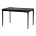Baxton Studio Dannell Mid-Century Modern Cream Fabric and Black Finished Wood 5-Piece Dining Set - BSOCS003C-Black/Cream-5PC Dining Set
