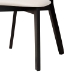 Baxton Studio Dannell Mid-Century Modern Cream Fabric and Black Finished Wood 5-Piece Dining Set - BSOCS003C-Black/Cream-5PC Dining Set