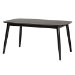 Baxton Studio Dannell Mid-Century Modern Cream Fabric and Black Finished Wood 7-Piece Dining Set - BSOCS003C-Black/Cream-7PC Dining Set