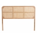 bali & pari Lainer Modern Bohemian Natural Brown Finished Bayur Wood and Bamboo Queen Size Headboard - BSOLMZ12-Light Natural/Natural Rattan-Headboard Queen
