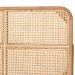 bali & pari Lainer Modern Bohemian Natural Brown Finished Bayur Wood and Bamboo Queen Size Headboard - BSOLMZ12-Light Natural/Natural Rattan-Headboard Queen
