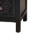 Baxton Studio Yelena Classic and Traditional Black Finished Wood 3-Drawer Storage Cabinet - BSOJY23A006-Wooden-Storage Cabinet