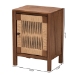 bali & pari Holitz Modern Bohemian Walnut Brown Finished Bayur Wood Nightstand - BSOHoltiz-Medium tone (NAT02)-Nightstand