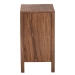 bali & pari Holitz Modern Bohemian Walnut Brown Finished Bayur Wood Nightstand - BSOHoltiz-Medium tone (NAT02)-Nightstand