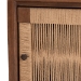 bali & pari Holitz Modern Bohemian Walnut Brown Finished Bayur Wood Nightstand - BSOHoltiz-Medium tone (NAT02)-Nightstand