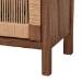 bali & pari Holitz Modern Bohemian Walnut Brown Finished Bayur Wood Nightstand - BSOHoltiz-Medium tone (NAT02)-Nightstand